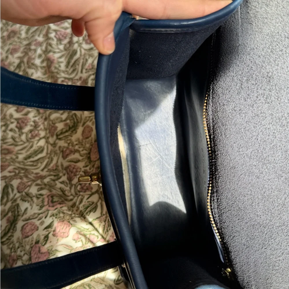 Vintage Coach Blue Belmont Satchel Revived (please read) - Picture 10 of 10